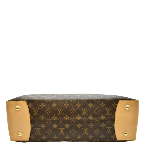 LOUIS VUITTON Wilshire GM Monogram Canvas Tote Shoulder Bag Brown