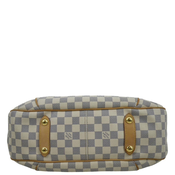 LOUIS VUITTON Galliera PM Damier Azur Shoulder Hobo Bag White