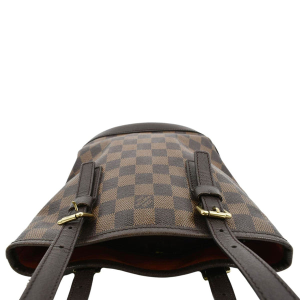 LOUIS VUITTON Marais Bucket Damier Ebene Shoulder Bag Brown