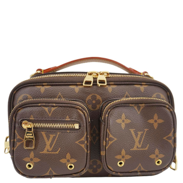 Louis Vuitton Utility Monogram Crossbody Bag Brown