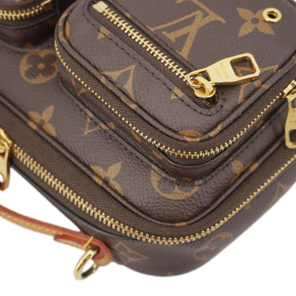 Louis Vuitton Utility Monogram Crossbody Bag Brown - Pocket View