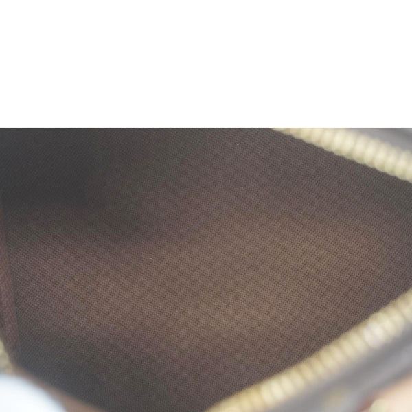 LOUIS VUITTON Nano Speedy Bandouliere Monogram Canvas Crossbody Bag Brown