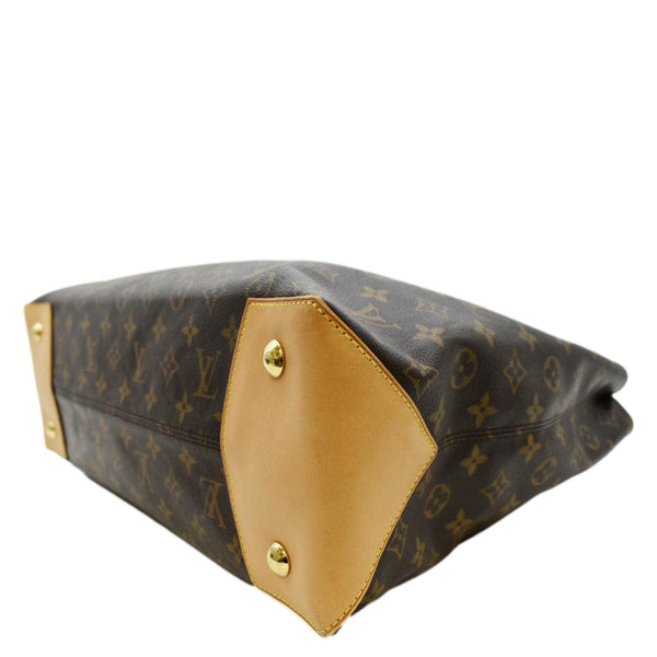 LOUIS VUITTON Wilshire GM Monogram Canvas Tote Shoulder Bag Brown