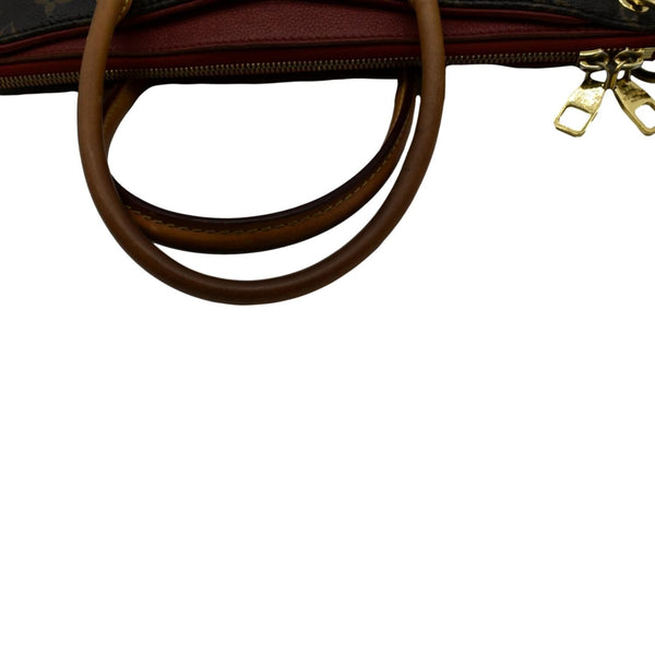 LOUIS VUITTON Pallas MM Monogram Canvas Shoulder Bag Brown