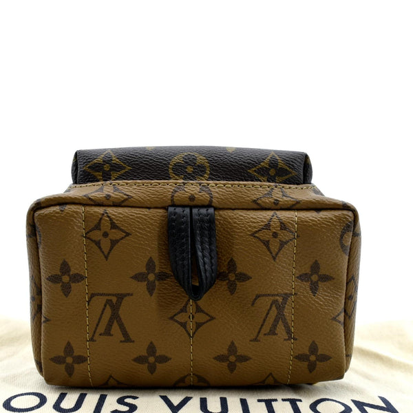 LOUIS VUITTON Palm Springs Mini Monogram Reverse Canvas Backpack Bag Brown