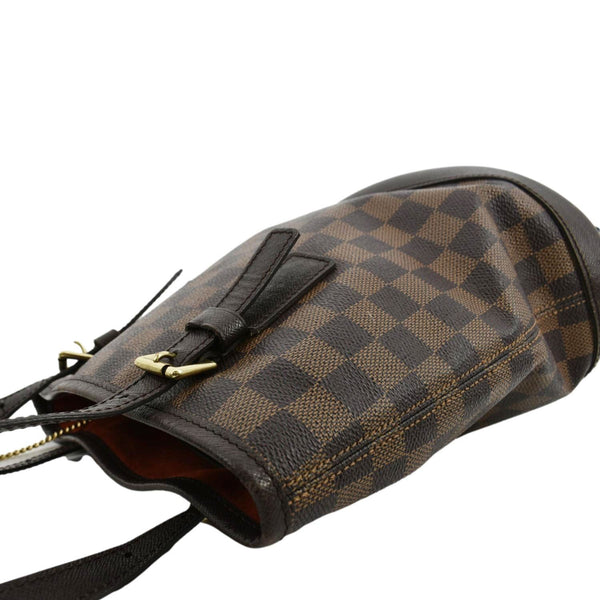 LOUIS VUITTON Marais Bucket Damier Ebene Shoulder Bag Brown