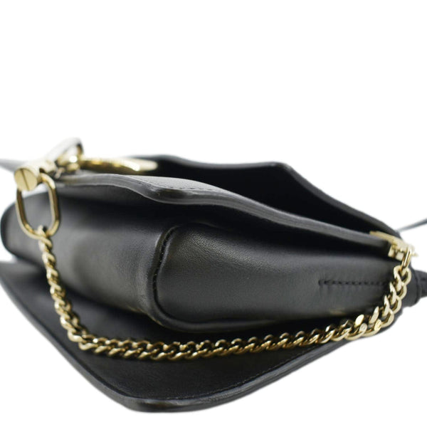 CHLOE Faye Small Suede Leather Shoulder Bag Black