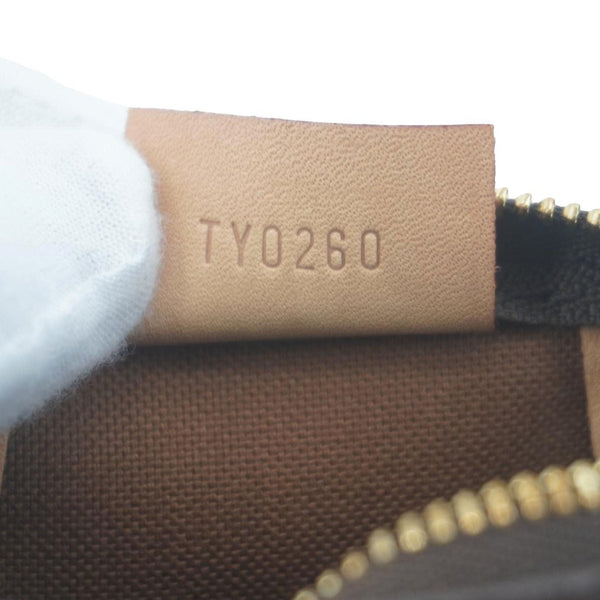 LOUIS VUITTON Nano Speedy Bandouliere Monogram Canvas Crossbody Bag Brown