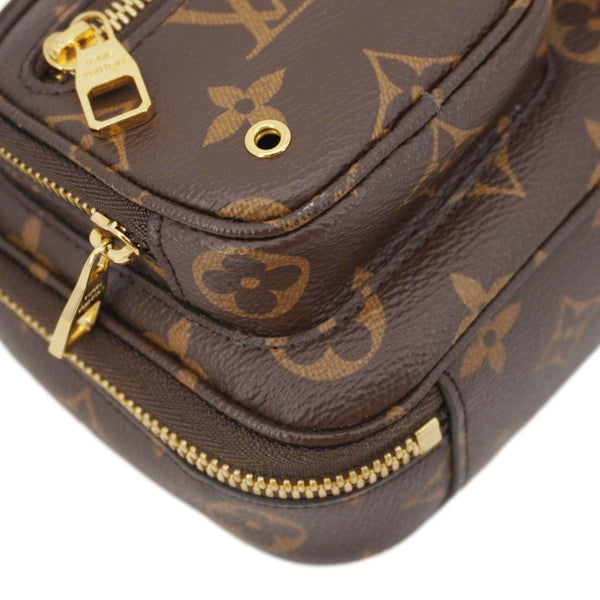 LOUIS VUITTON Utility Monogram Canvas Crossbody Bag Brown
