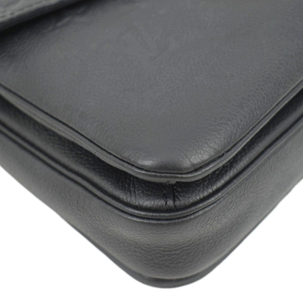 LOUIS VUITTON Metis Pochette Empreinte Leather Crossbody Bag Black