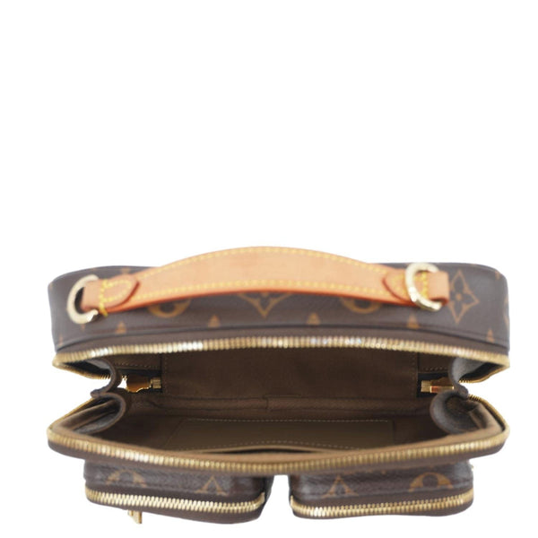 Louis Vuitton Utility Monogram Crossbody Bag Brown - Inside View