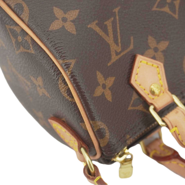 LOUIS VUITTON Nano Speedy Bandouliere Monogram Canvas Crossbody Bag Brown