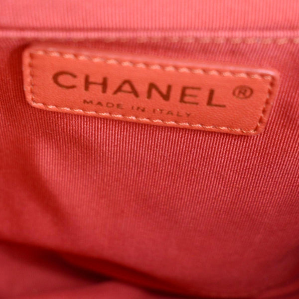 CHANEL Valentines Classic Flap Quilted Patent Leather Shoulder Bag Red