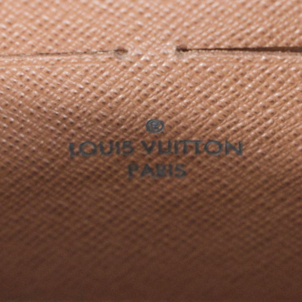 LOUIS VUITTON Monogram Canvas Zippy Wallet Brown