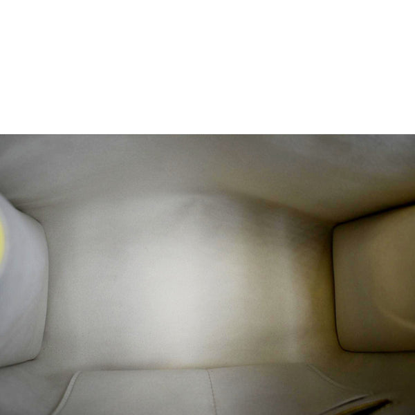 LOUIS VUITTON Onthego Spring City MM Monogram Empreinte Leather Shoulder Bag Cream