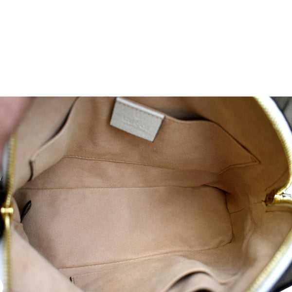 GUCCI Ophidia Flora Small Supreme Canvas Shoulder Bag Beige 499621