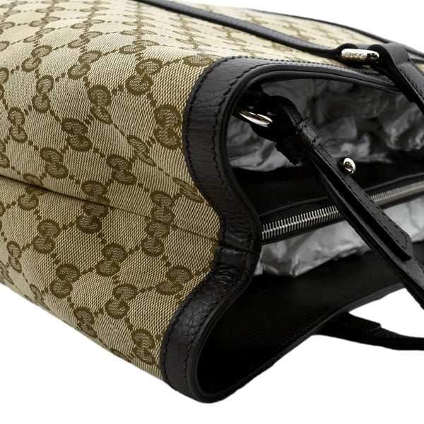 GUCCI GG Supreme Canvas Shopping Tote Bag Beige 449169