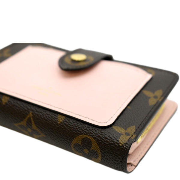 LOUIS VUITTON Juliette Monogram Canvas Wallet Rose pink
