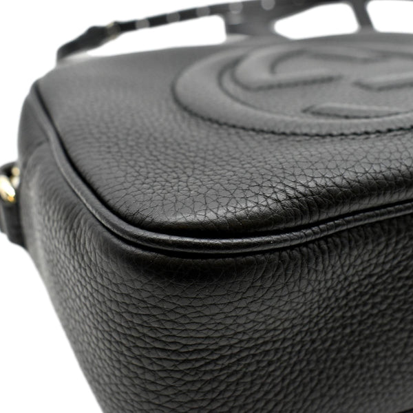 GUCCI  Soho Disco Leather Crossbody Bag Black 308364