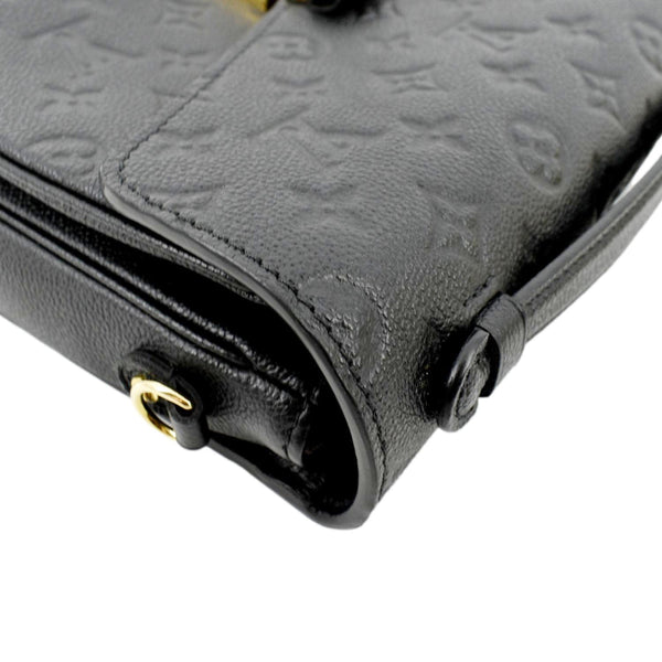 LOUIS VUITTON Metis Pochette Empreinte Leather Crossbody Bag Black
