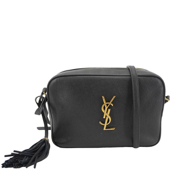 Yves Saint Laurent Lou Grained Leather Camera Crossbody Bag - Front View