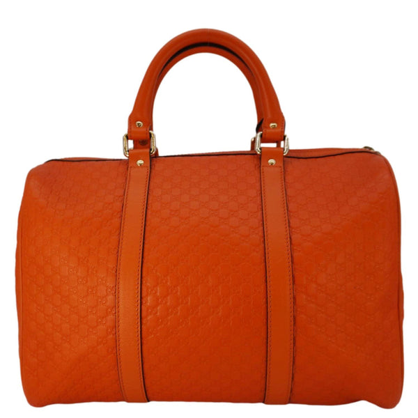 GUCCI GG Microguccissima Boston Travel Bag Orange 449646