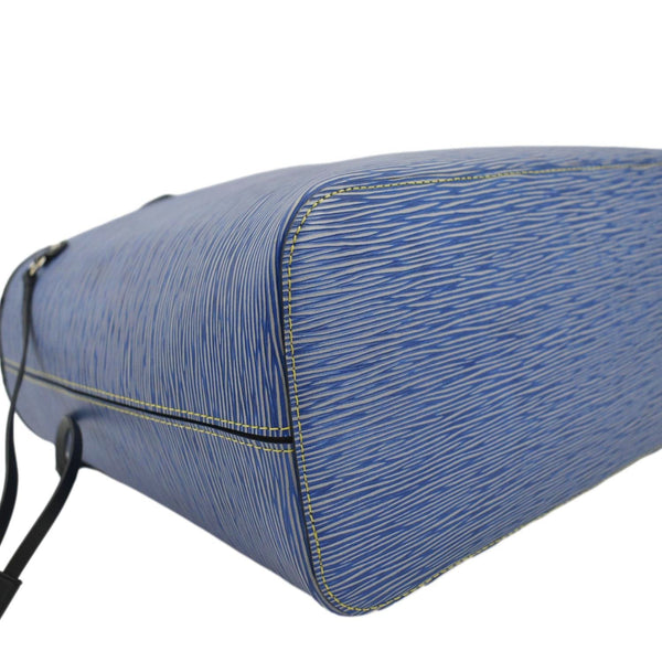 LOUIS VUITTON Neverfull Epi Leather Tote Shoulder Bag Denim Blue