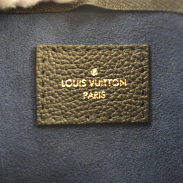 LOUIS VUITTON Neverfull Empreinte Monogram Pochette Wristlet Pouch Black