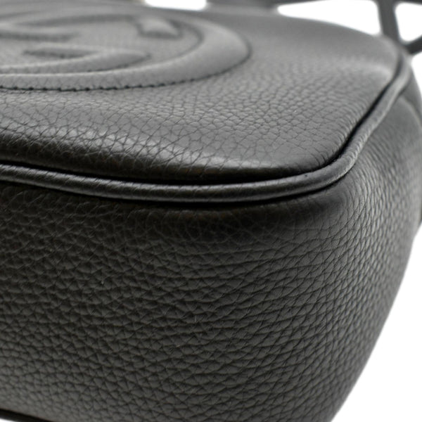 GUCCI  Soho Disco Leather Crossbody Bag Black 308364