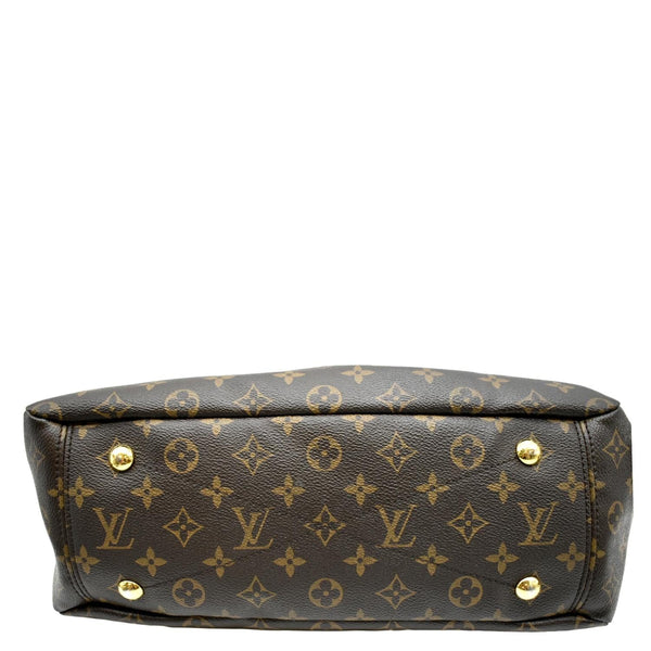 LOUIS VUITTON Pallas MM Monogram Canvas Shoulder Bag Brown