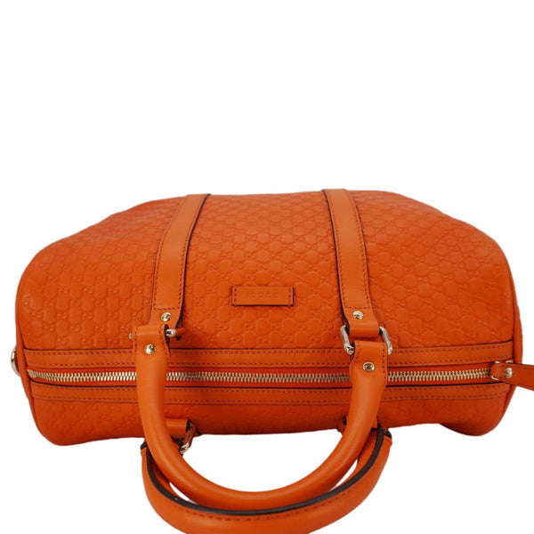GUCCI GG Microguccissima Boston Travel Bag Orange 449646