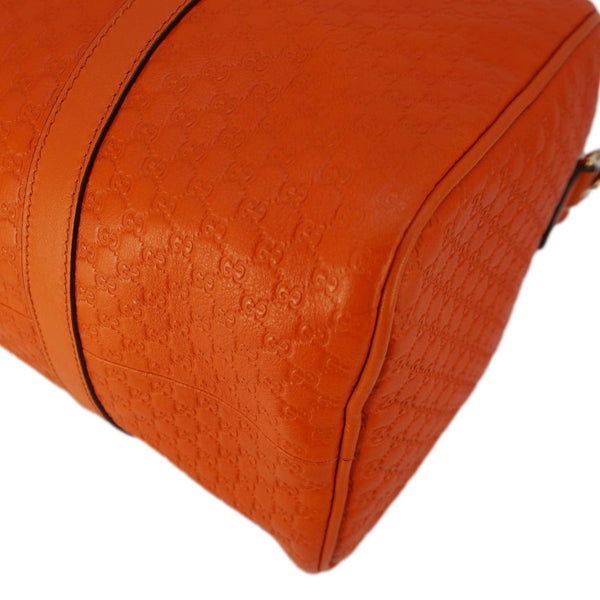 GUCCI GG Microguccissima Boston Travel Bag Orange 449646