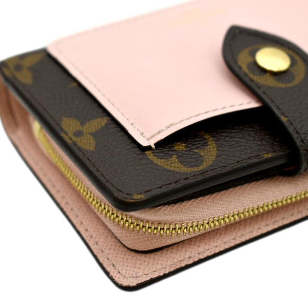 LOUIS VUITTON Juliette Monogram Canvas Wallet Rose pink