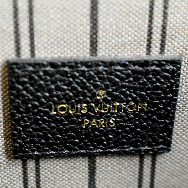 LOUIS VUITTON Metis Pochette Empreinte Leather Crossbody Bag Black