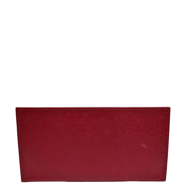 LOUIS VUITTON Insert Pouch Leather Card Holder Red