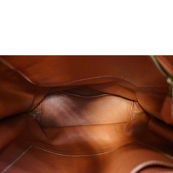 HERMES Togo So Kelly Leather Shoulder Bag Orange