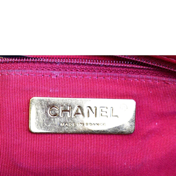 CHANEL 19 Quilted Lambskin Leather Flap Shoulder Bag Red
