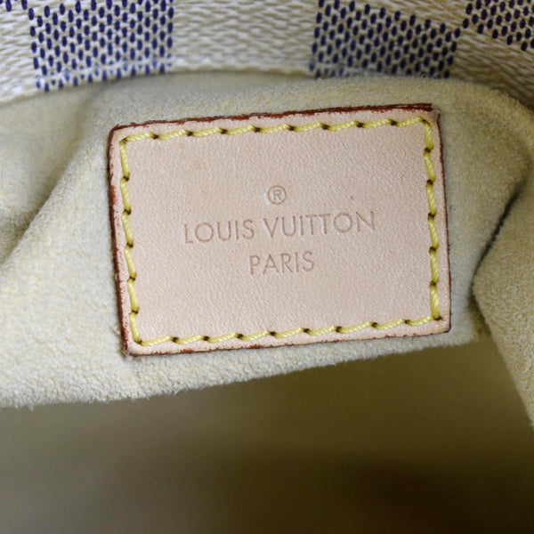 LOUIS VUITTON Artsy MM Damier Azur Hobo Bag White