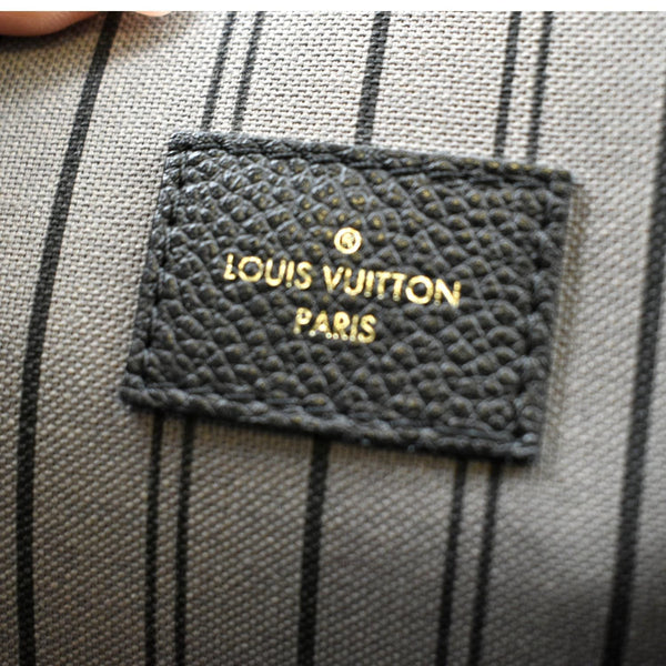 LOUIS VUITTON Metis Pochette Empreinte Leather Crossbody Bag Black