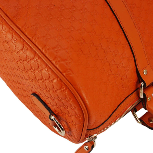 GUCCI GG Microguccissima Boston Travel Bag Orange 449646