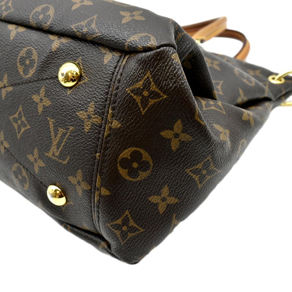 LOUIS VUITTON Pallas MM Monogram Canvas Shoulder Bag Brown