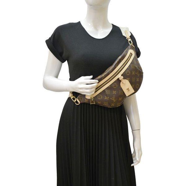 LOUIS VUITTON High Rise Monogram Canvas Bumbag Brown