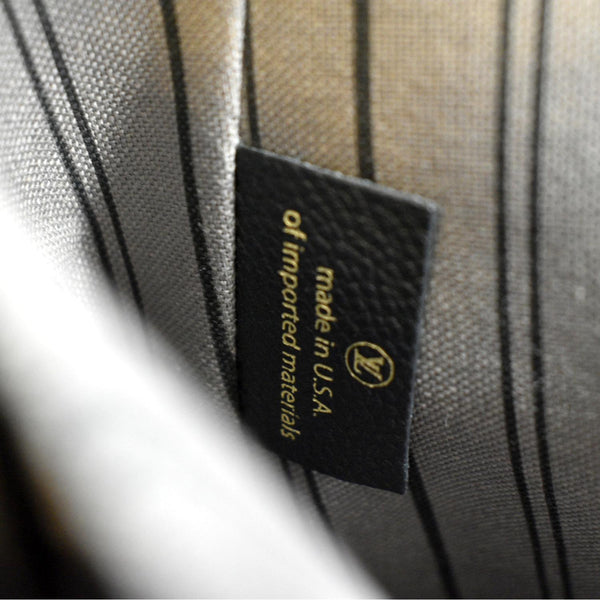 LOUIS VUITTON Metis Pochette Empreinte Leather Crossbody Bag Black