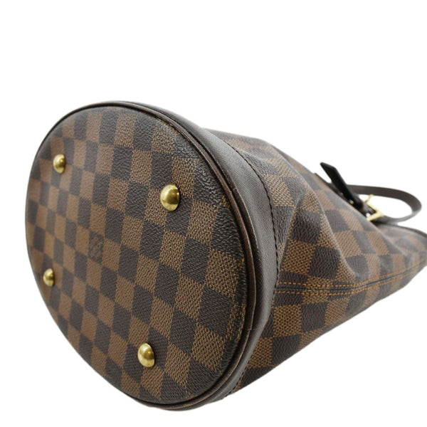 LOUIS VUITTON Marais Bucket Damier Ebene Shoulder Bag Brown