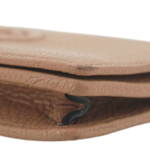 GUCCI Soho Leather Wallet On Chain Crossbody Bag Brown 598211