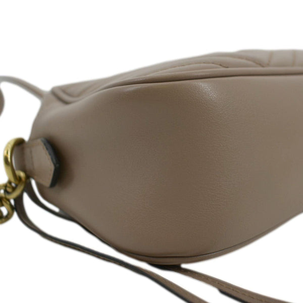 GUCCI GG Marmont Matelasse Leather Crossbody Bag Dusty Pink 447632