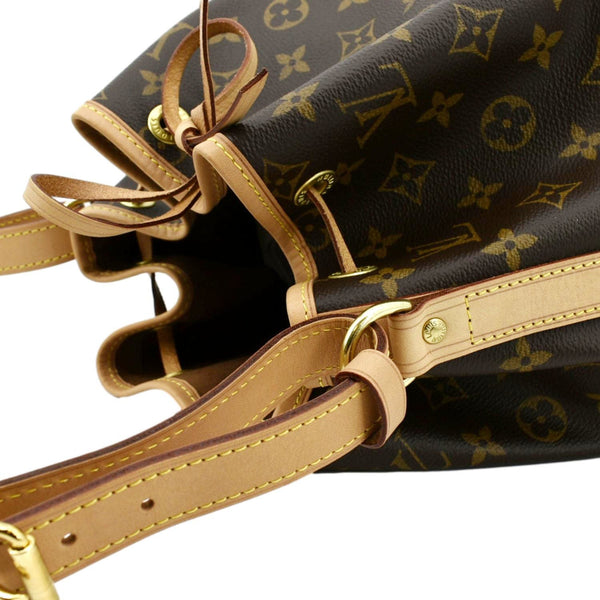 LOUIS VUITTON Petit Noe NM Monogram Canvas Shoulder Bag Brown