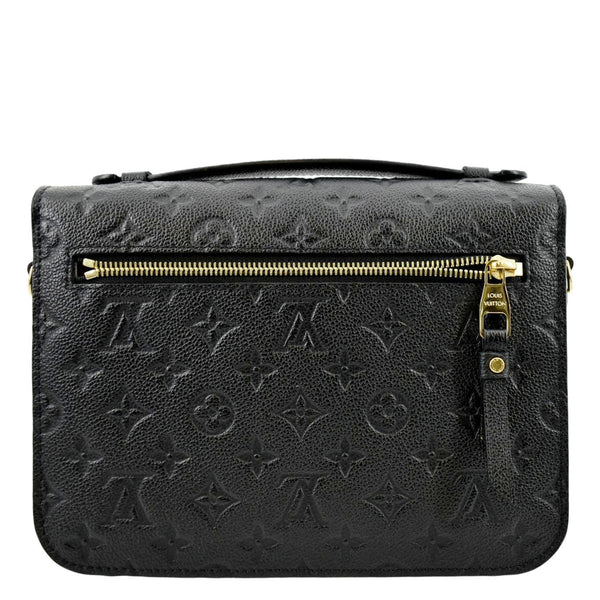 LOUIS VUITTON Metis Pochette Empreinte Leather Crossbody Bag Black