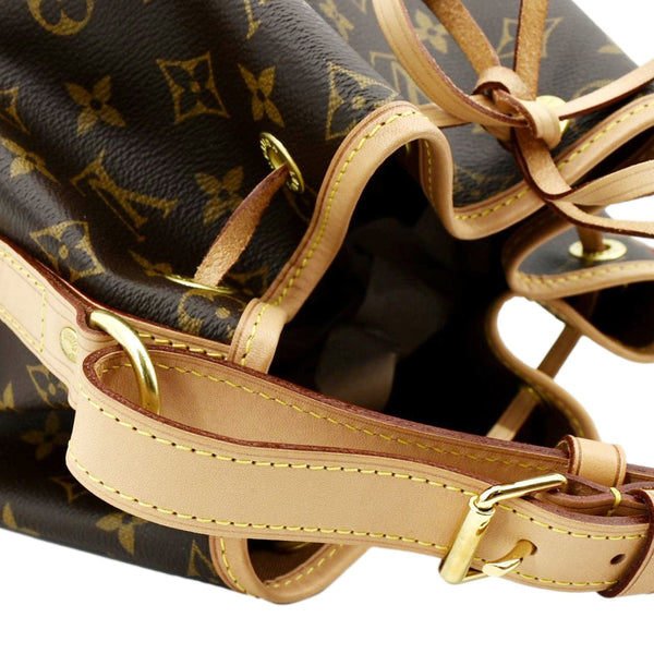 LOUIS VUITTON Petit Noe NM Monogram Canvas Shoulder Bag Brown