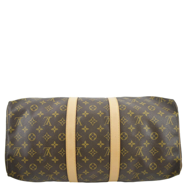 LOUIS VUITTON Keepall 45 Monogram Canvas Travel Bag Brown